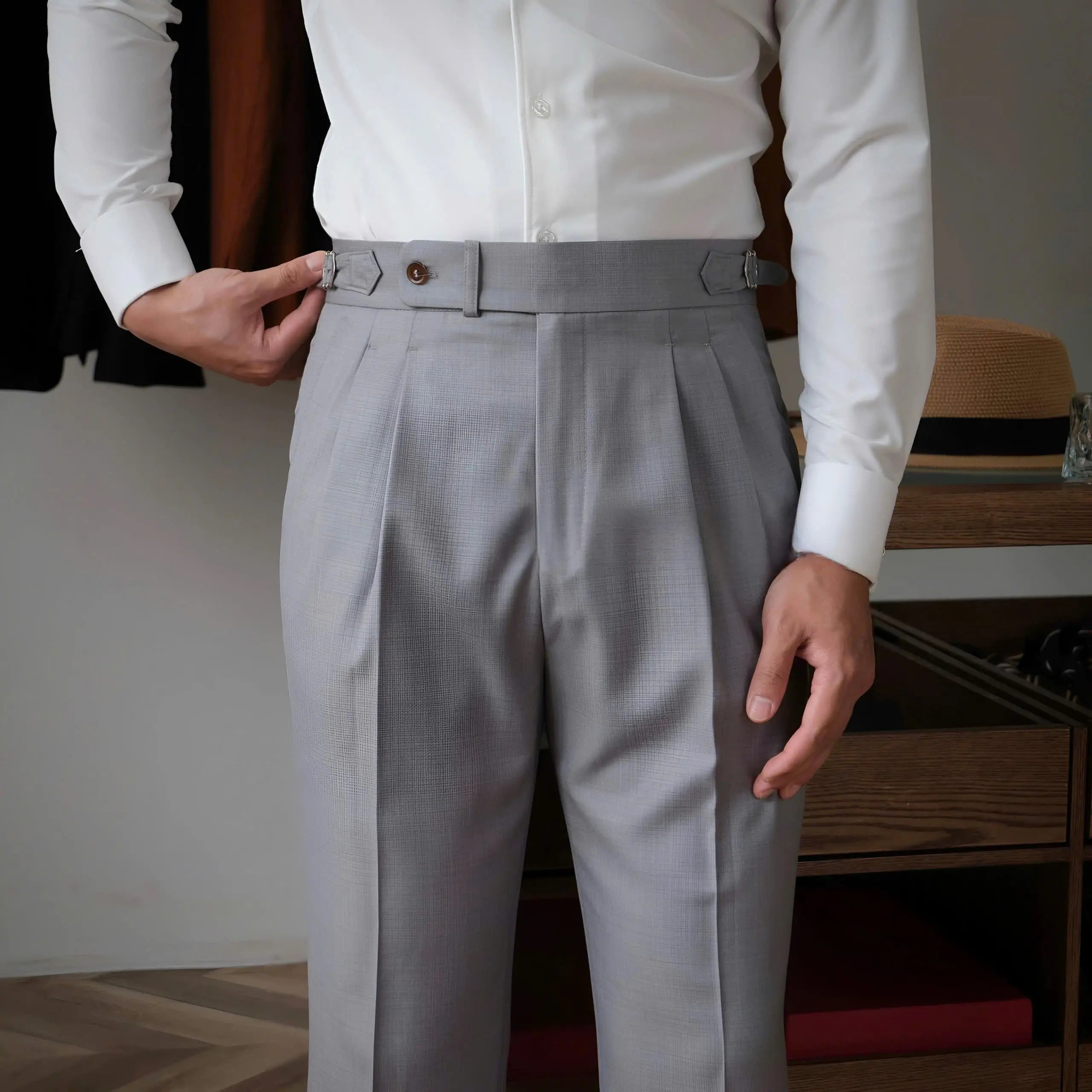 Classic Genova Sidetab Trousers