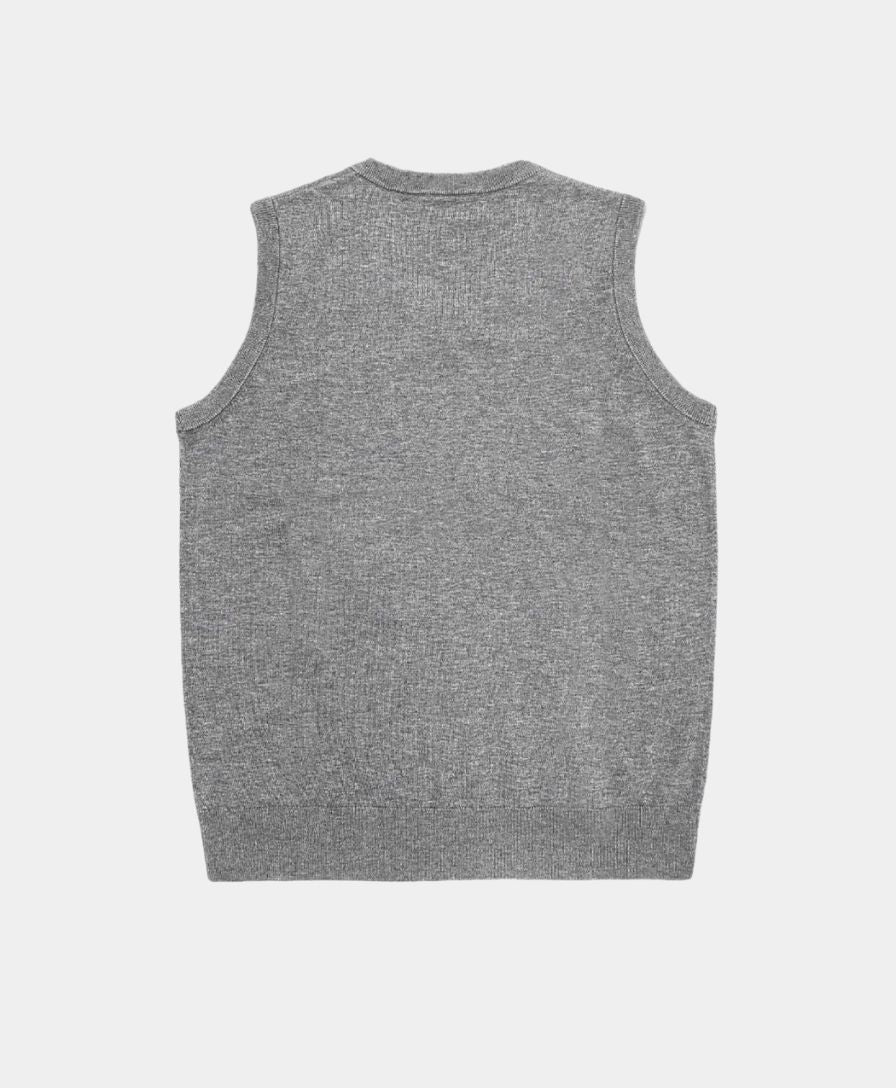 100% Cashmere V Neck Knit Vest - Celerra