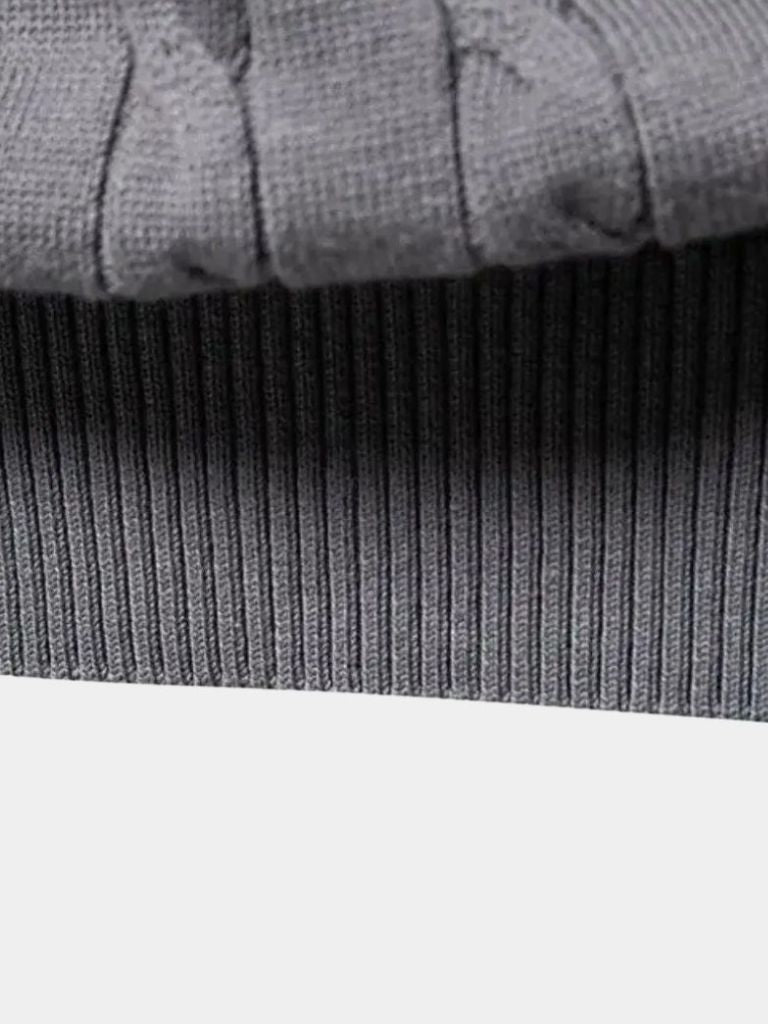 Cotton  Crew Neck Pullover Sweater - Celerra