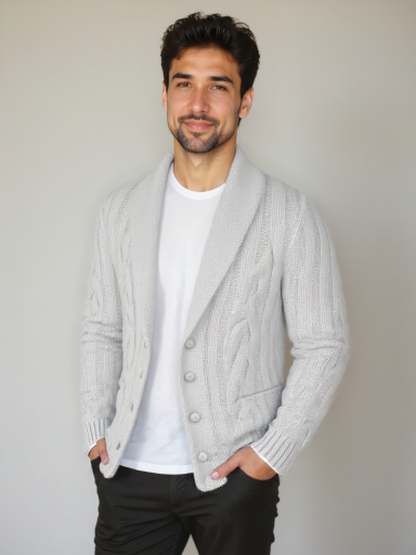 Men's Knitted Cardigan - Celerra