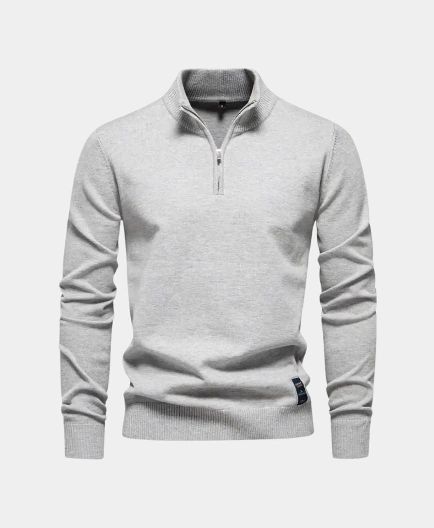 Half Zip Knitwear Pullover Sweater - Celerra