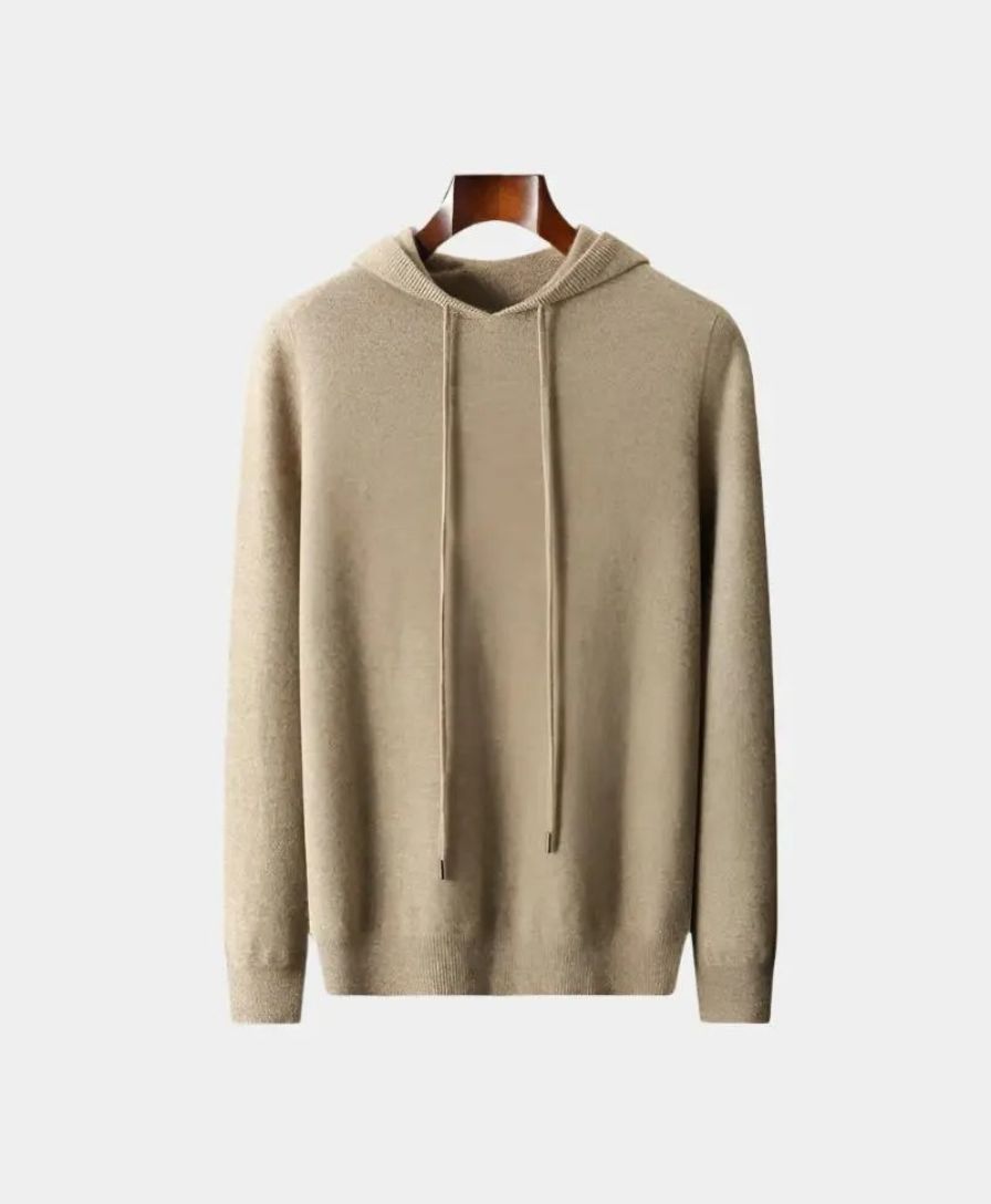 100% Cashmere Hooded Sweater - Celerra