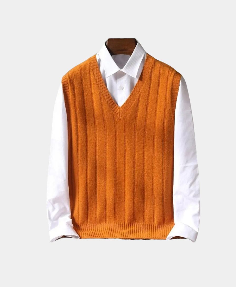 100% Merino Wool Pullover Sweater Vest - Celerra