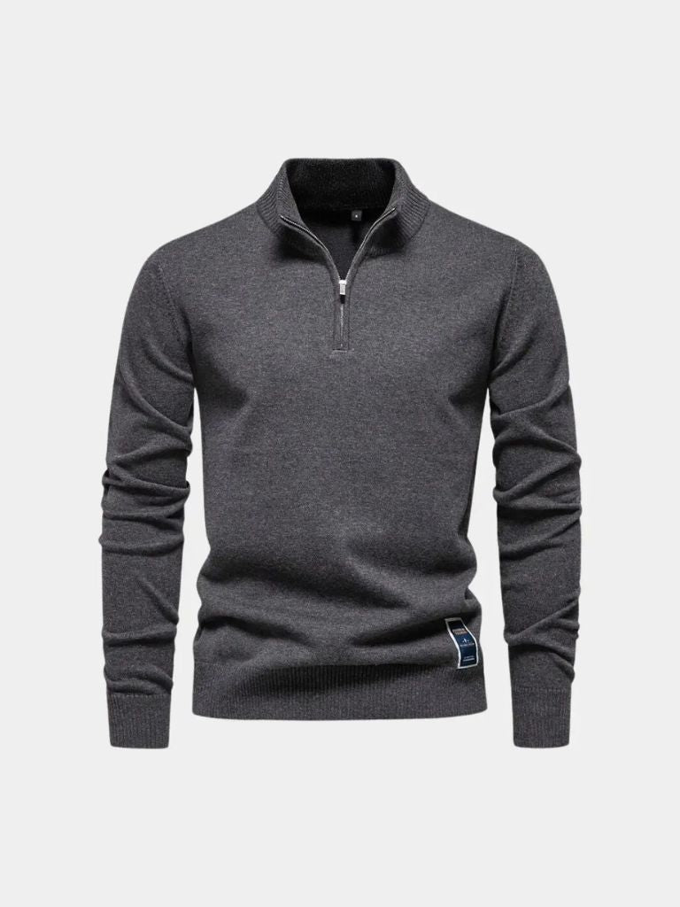 Essential Quarter-Zip Jumper Sweater - Celerra