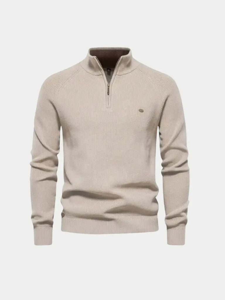 Elegant Quarter Zip Sweater - Celerra