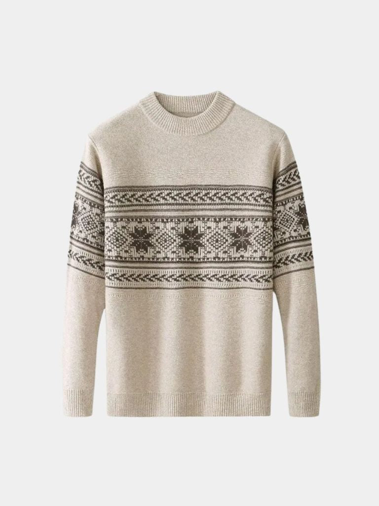 100% Wool Fair Isle Pullover Sweater Jumper - Celerra