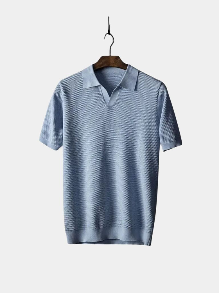 Old Money Cotton Polo Shirt - Celerra