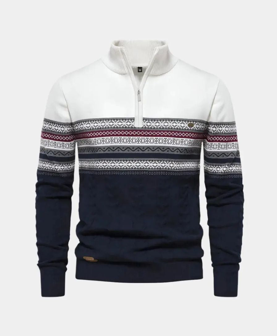 Half Zip Knit Pullover Sweater - Celerra