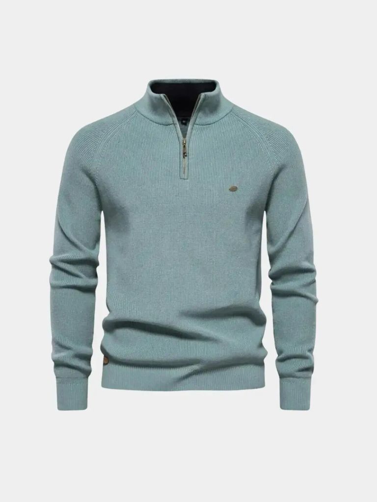 Elegant Quarter Zip Sweater - Celerra