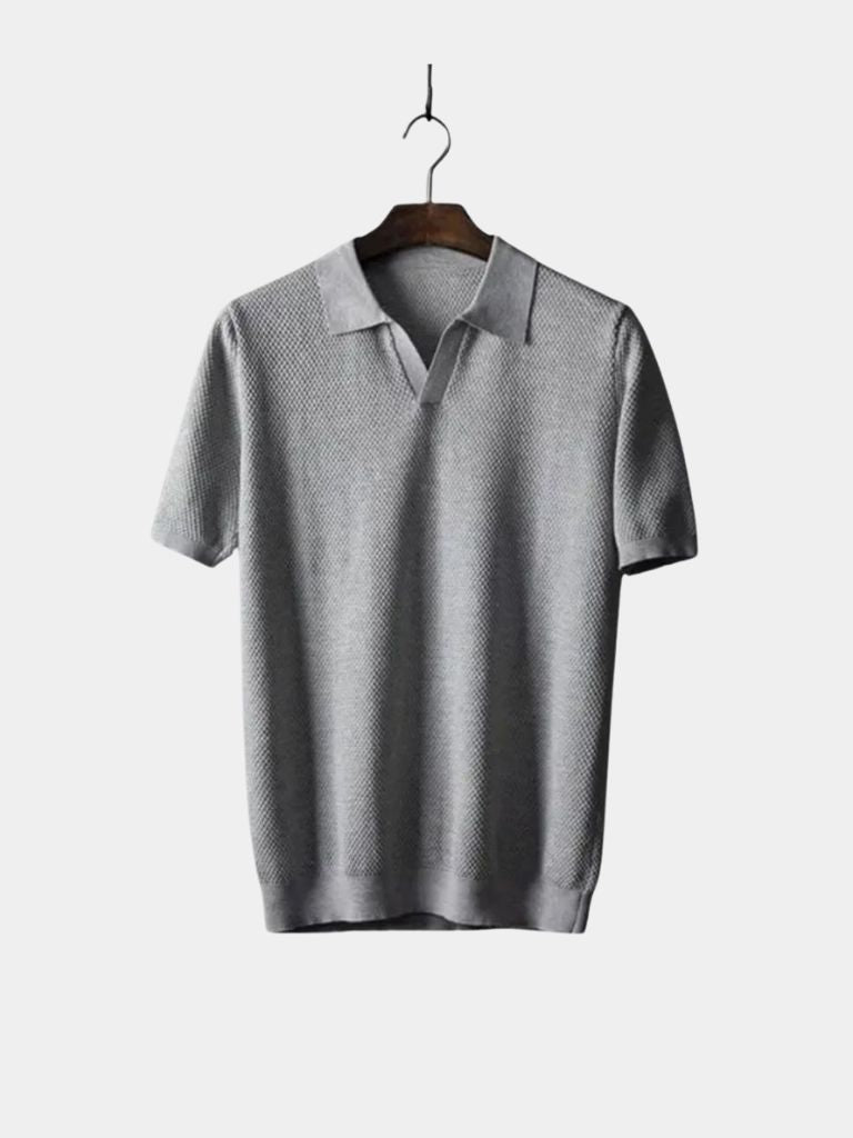 Old Money Cotton Polo Shirt - Celerra