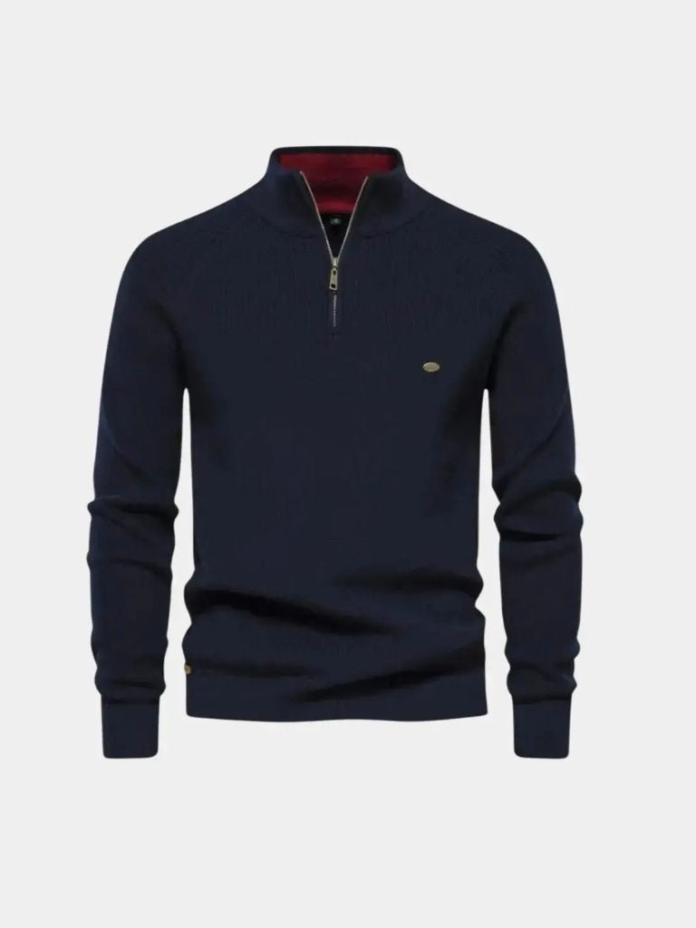 Elegant Quarter Zip Sweater - Celerra