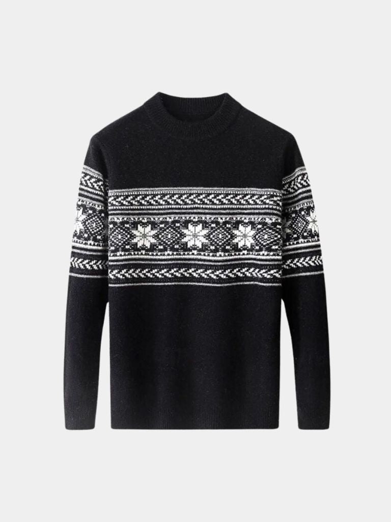 100% Wool Fair Isle Pullover Sweater Jumper - Celerra