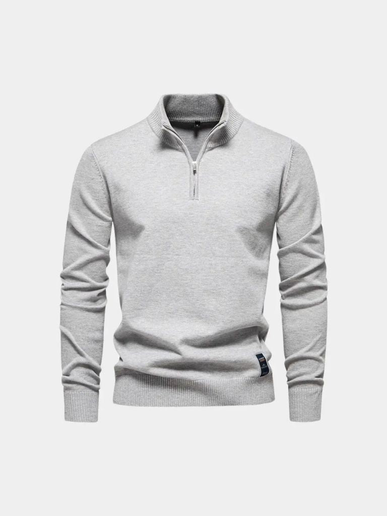 Essential Quarter-Zip Jumper Sweater - Celerra