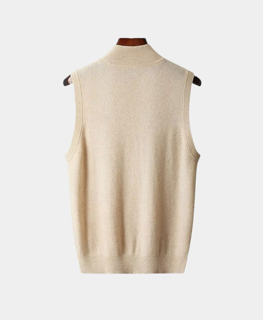 100% Merino Wool Cardigan Vest - Celerra