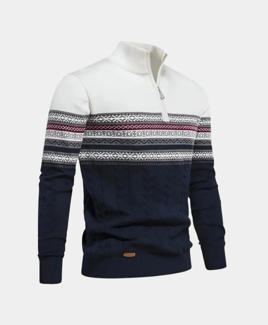 Half Zip Knit Pullover Sweater - Celerra