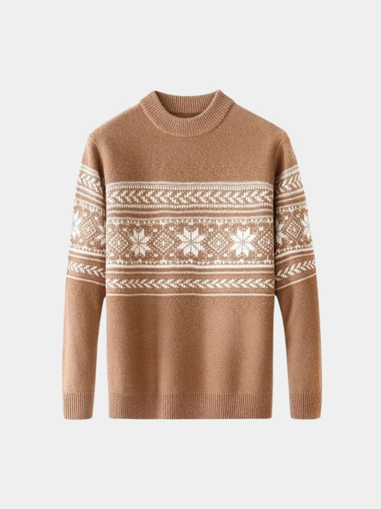 100% Wool Fair Isle Pullover Sweater Jumper - Celerra