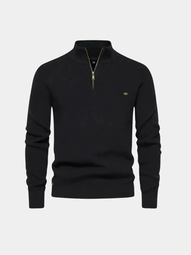 Elegant Quarter Zip Sweater - Celerra