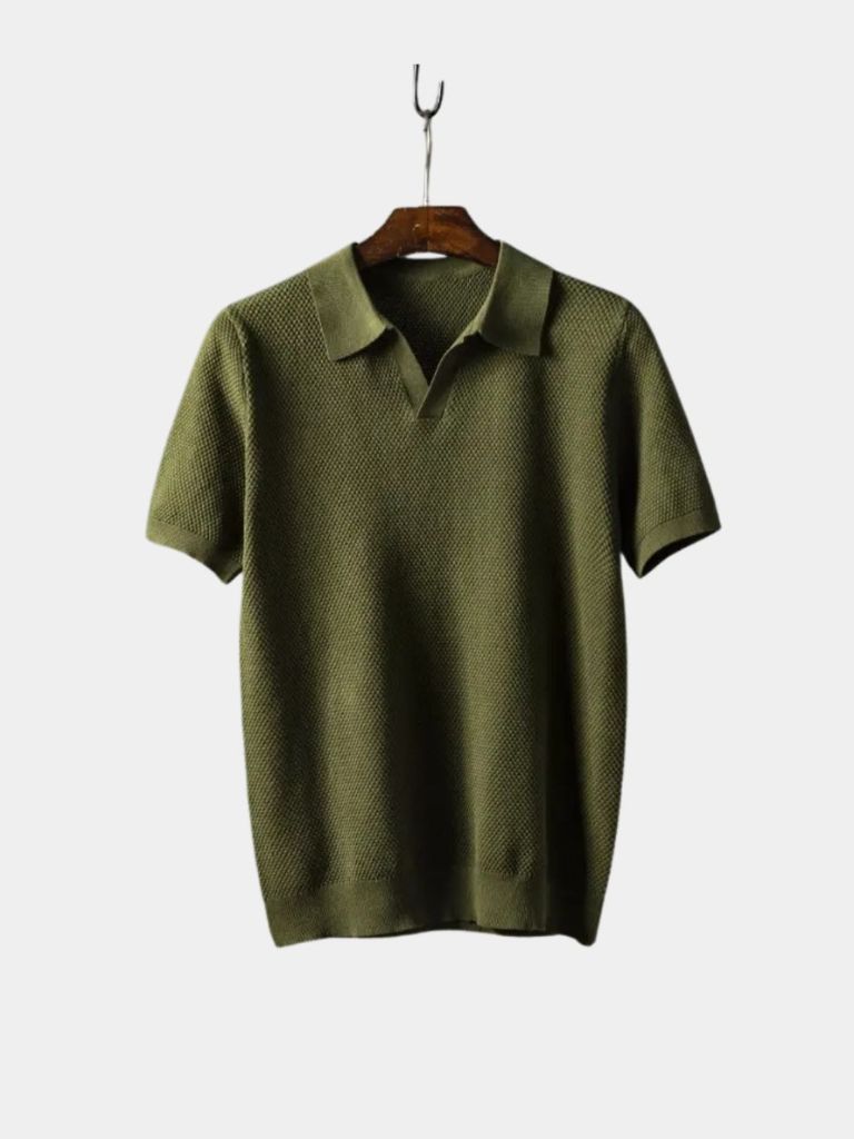 Old Money Cotton Polo Shirt - Celerra