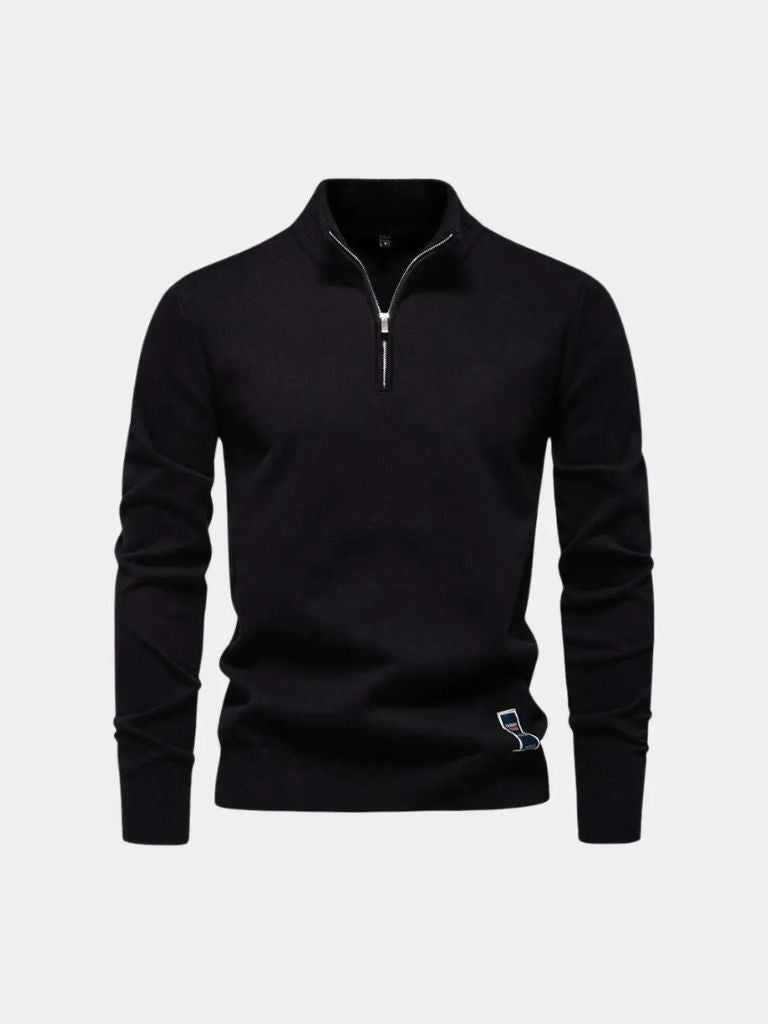 Essential Quarter-Zip Jumper Sweater - Celerra