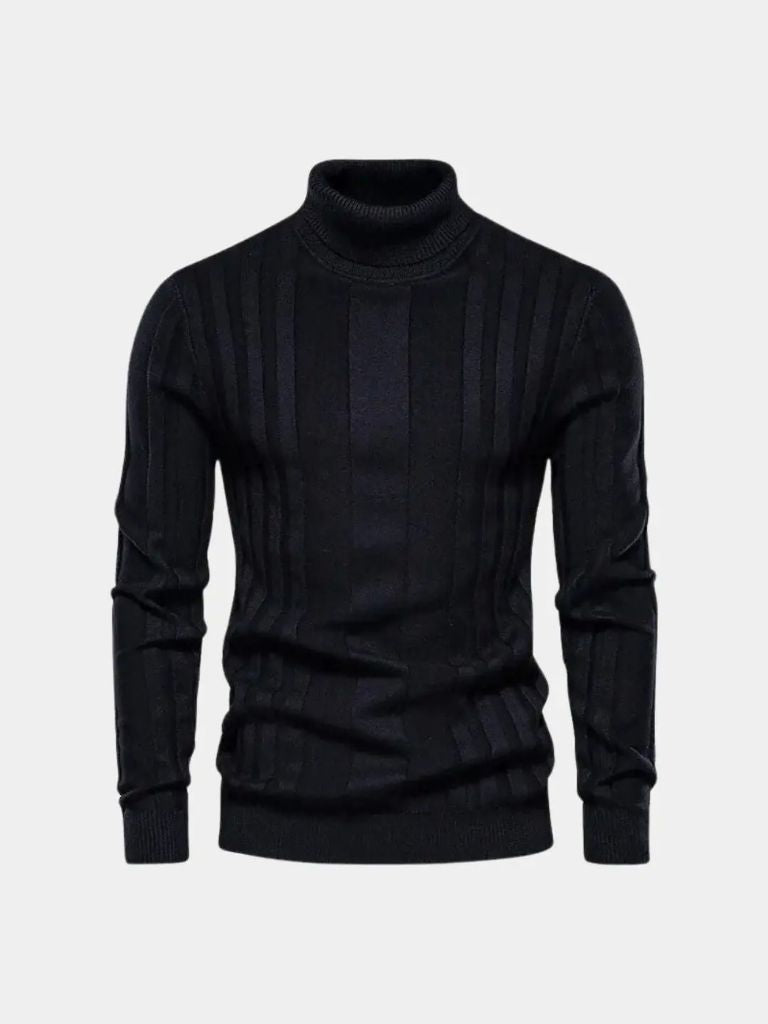 Turtleneck Knitwear Pullover Sweater - Celerra