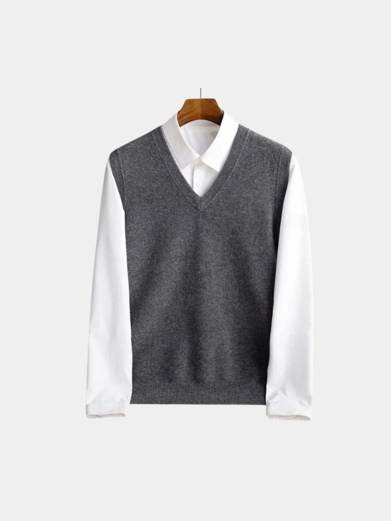 100% Merino Wool Sweater Vest - Celerra