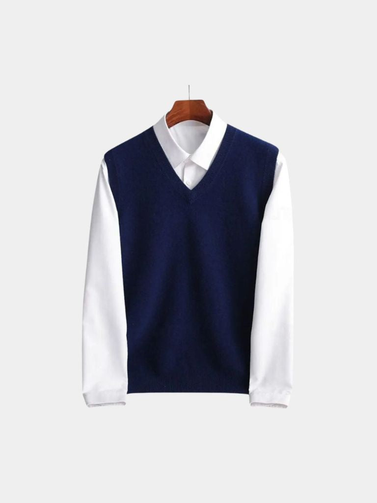 100% Merino Wool Sweater Vest - Celerra