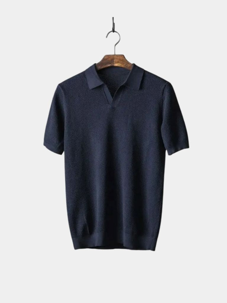 Old Money Cotton Polo Shirt - Celerra