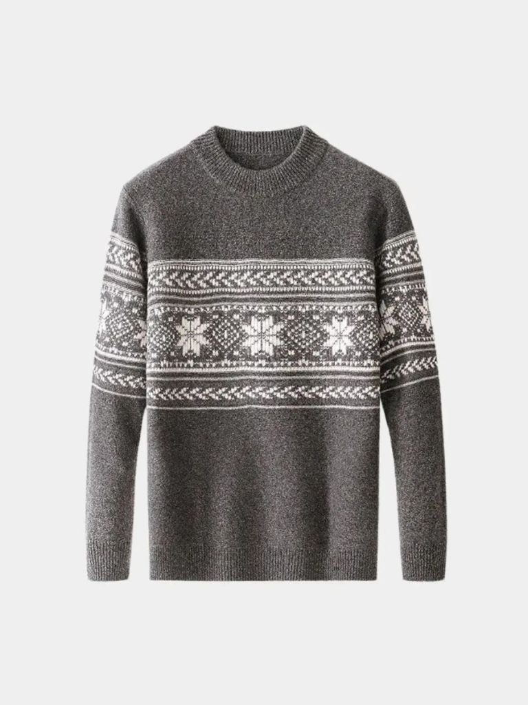 100% Wool Fair Isle Pullover Sweater Jumper - Celerra