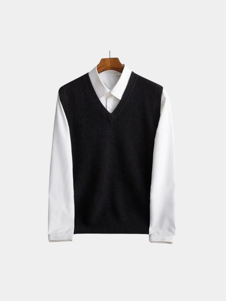 100% Merino Wool Sweater Vest - Celerra