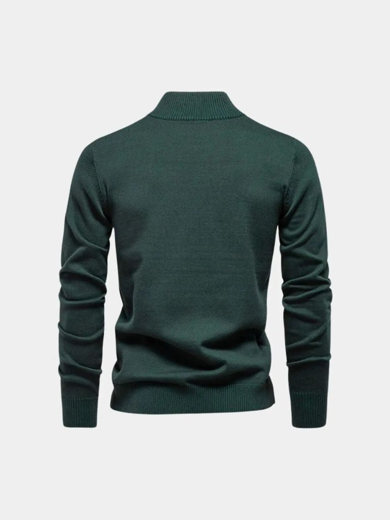 Essential Quarter-Zip Jumper Sweater - Celerra