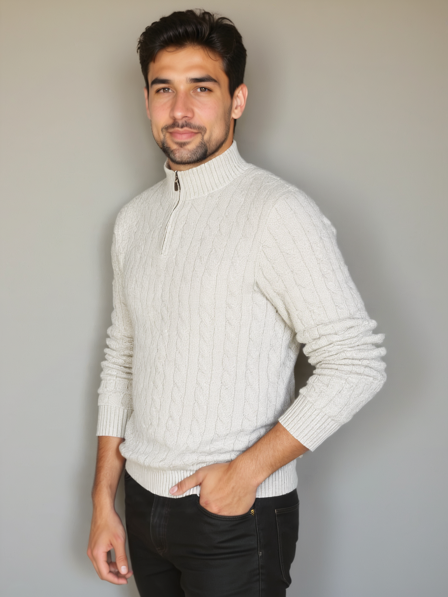 Essential Half Zip Sweater - Celerra