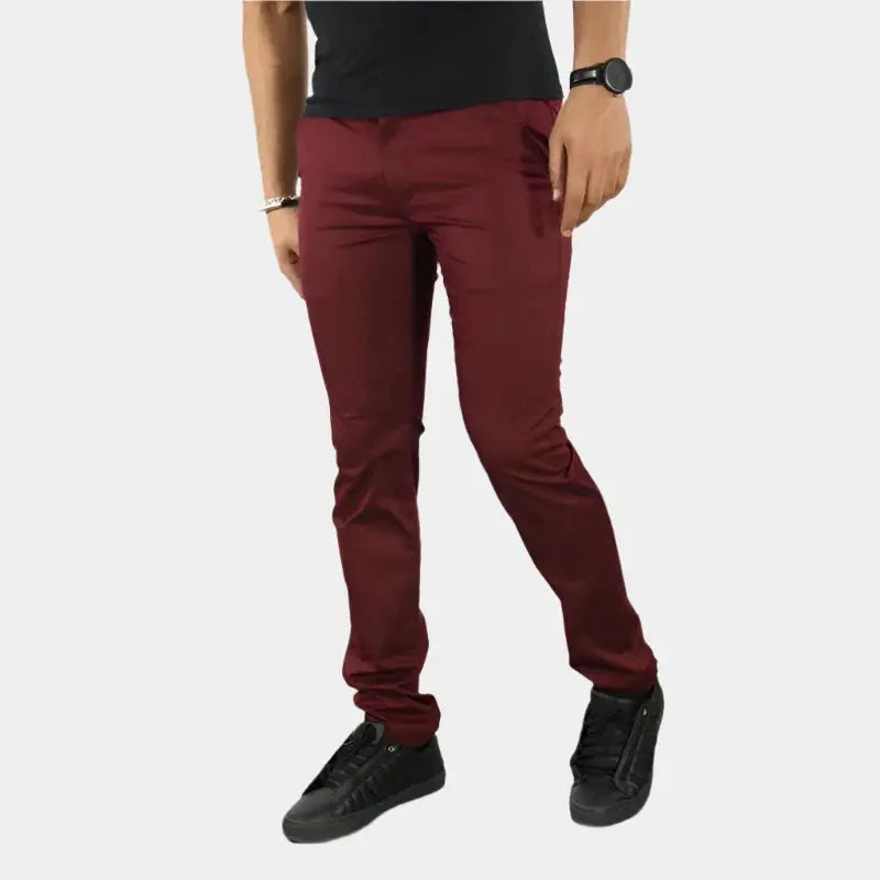 Essential Slim Fit Straight Trousers