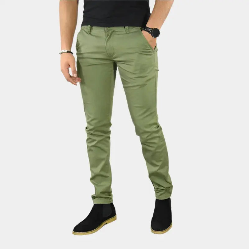 Essential Slim Fit Straight Trousers