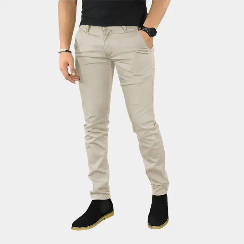 Essential Slim Fit Straight Trousers