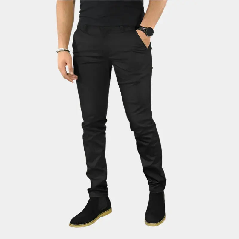 Essential Slim Fit Straight Trousers