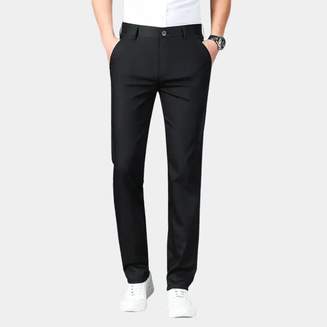 Bamboo Fiber Minimalist Straight Trousers