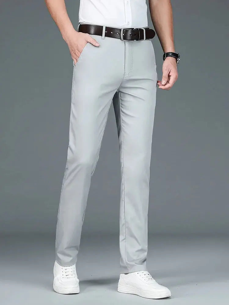 Bamboo Fiber Minimalist Straight Trousers