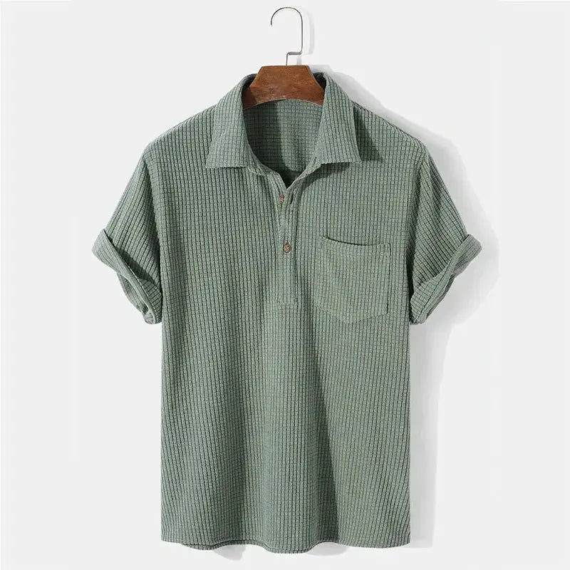 Textured Short Sleeve Shirt - Celerra