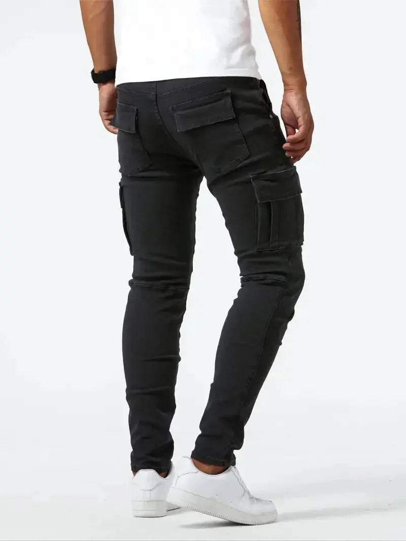 Denim Jeans Cargo Trousers