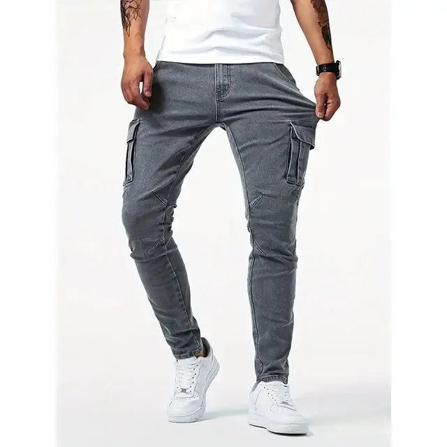 Denim Jeans Cargo Trousers