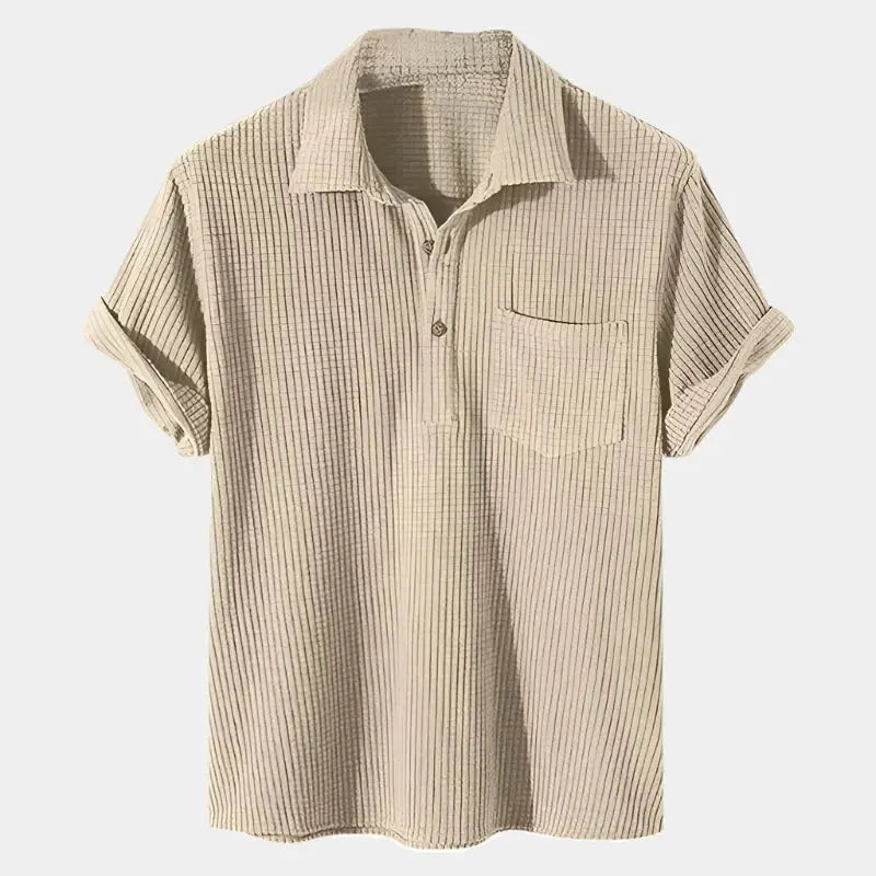 Textured Short Sleeve Shirt - Celerra