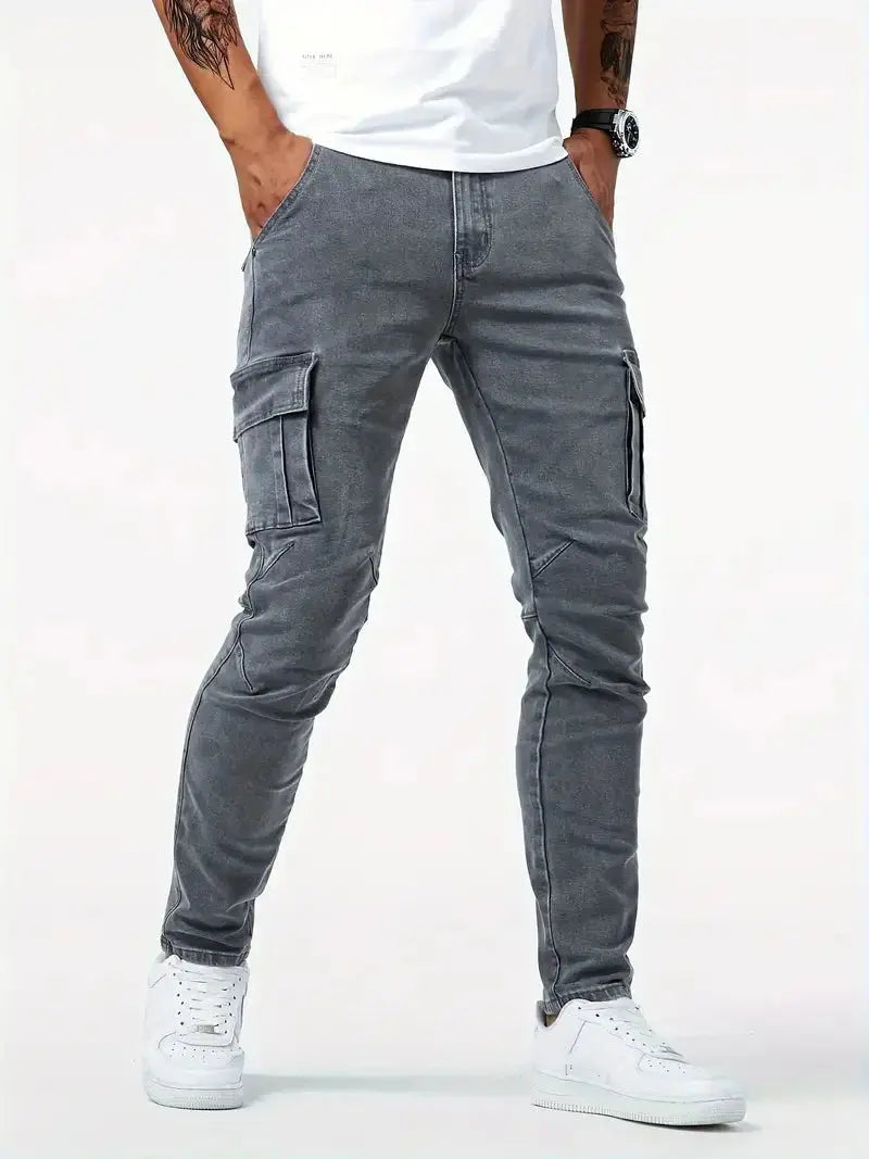 Denim Jeans Cargo Trousers