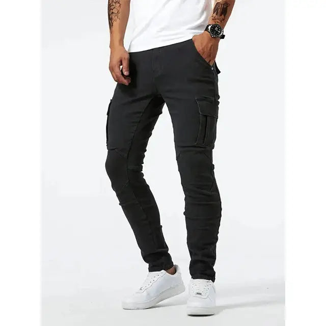 Denim Jeans Cargo Trousers