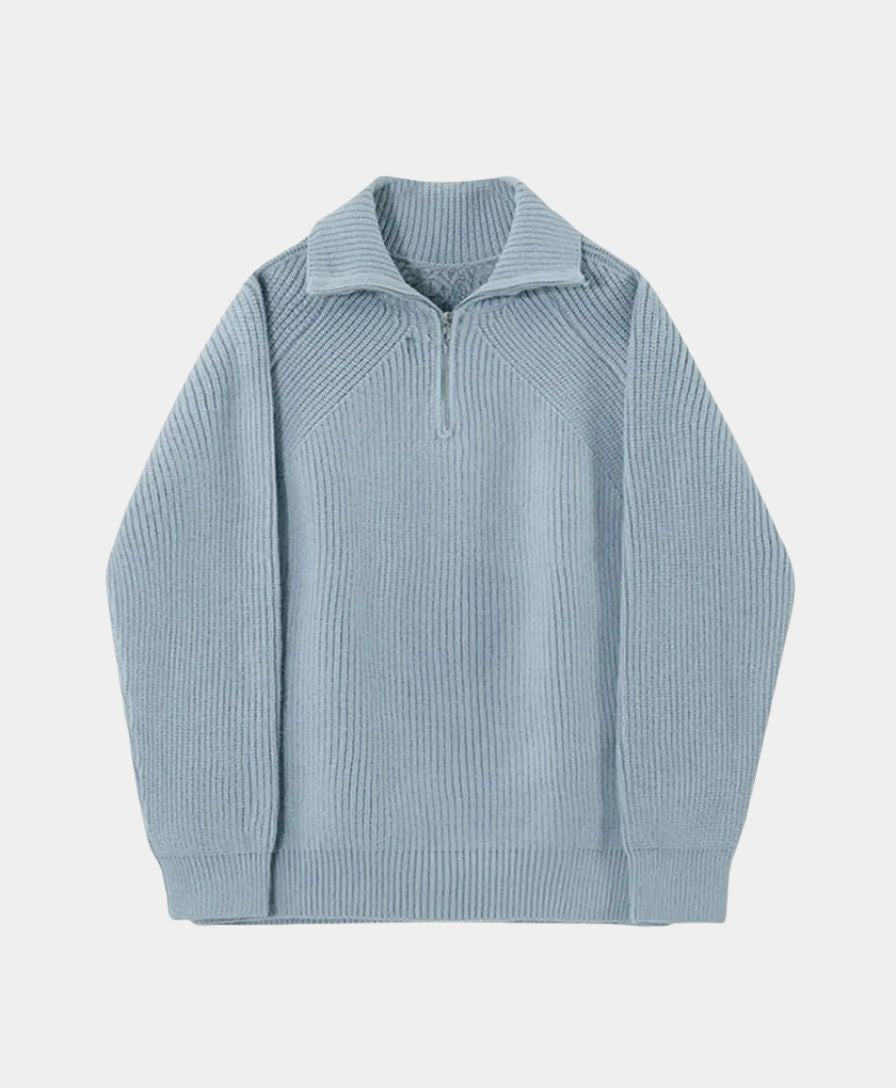 Azure Quarter-Zip Sweater - Celerra