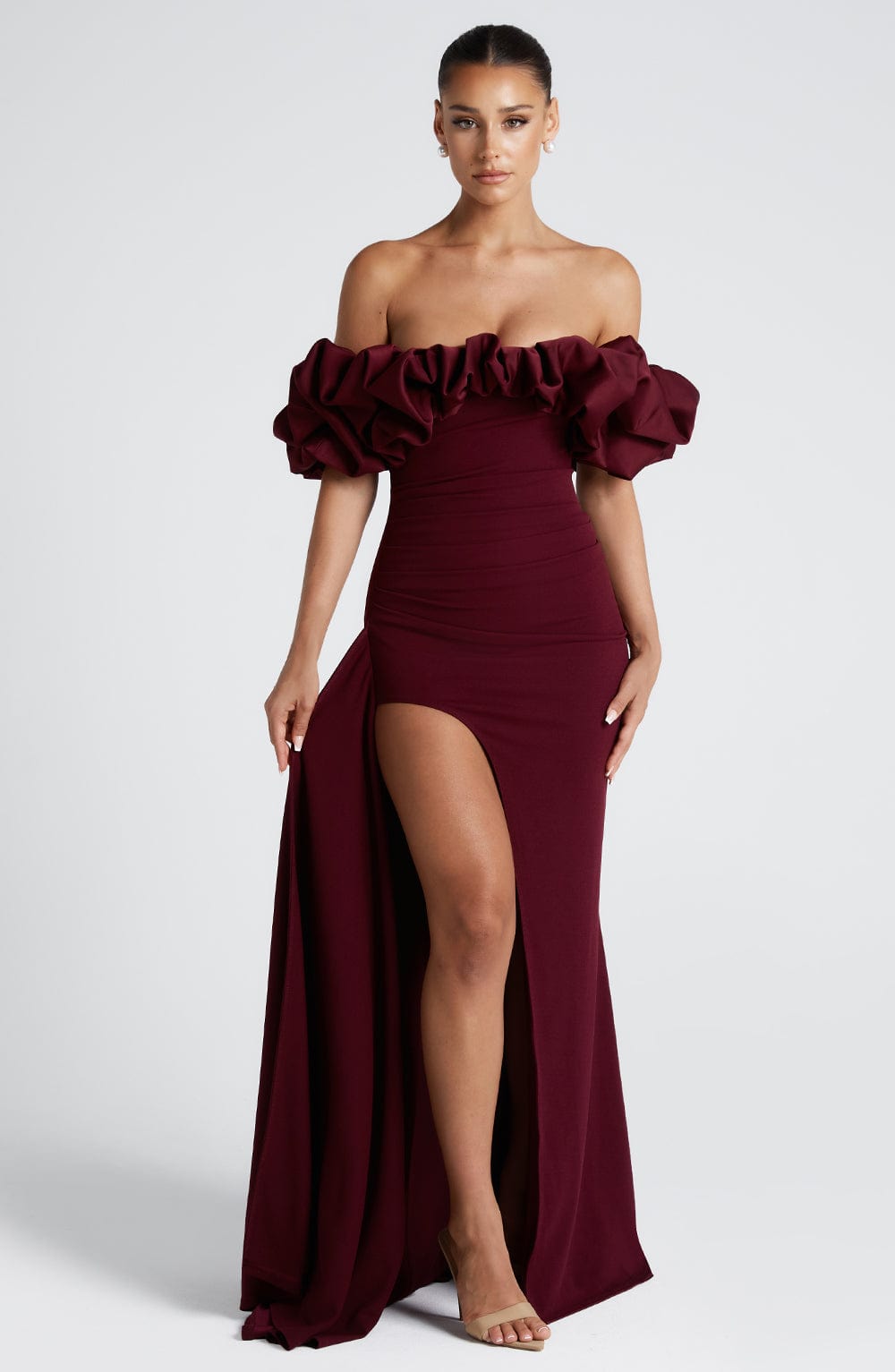 Elsie Maxi Dress - Cherry Lacquer