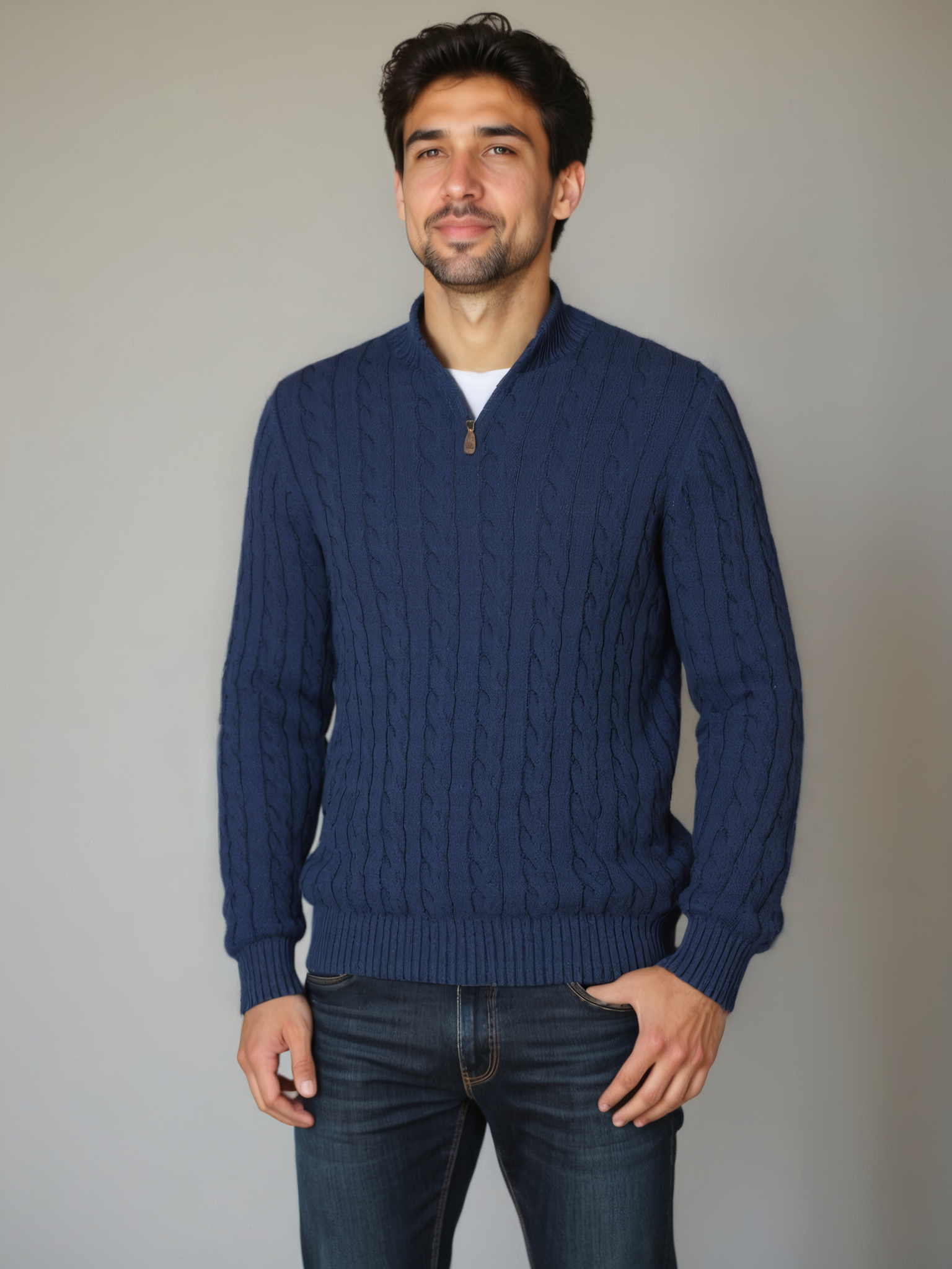 Essential Half Zip Sweater - Celerra