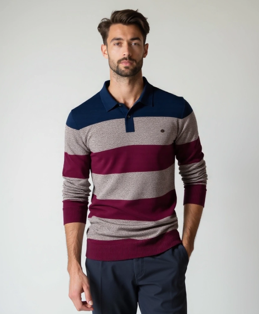 Knit Color Half Zip Knitwear - Celerra