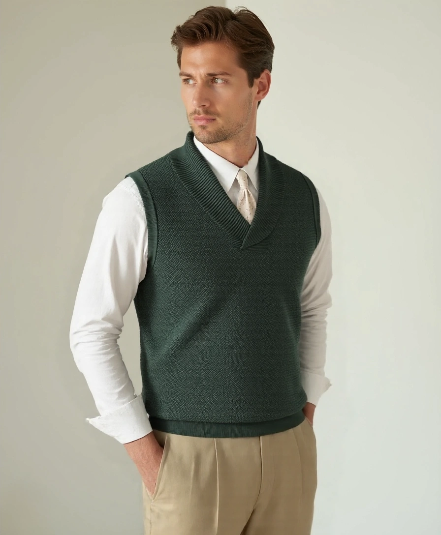 British Knit Vest Waistcoat - Celerra