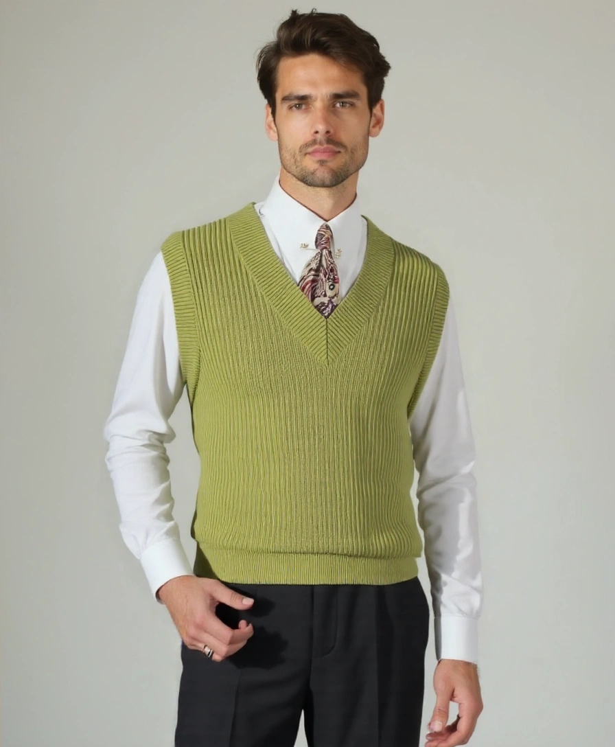 Knit Vest Waistcoat - Celerra