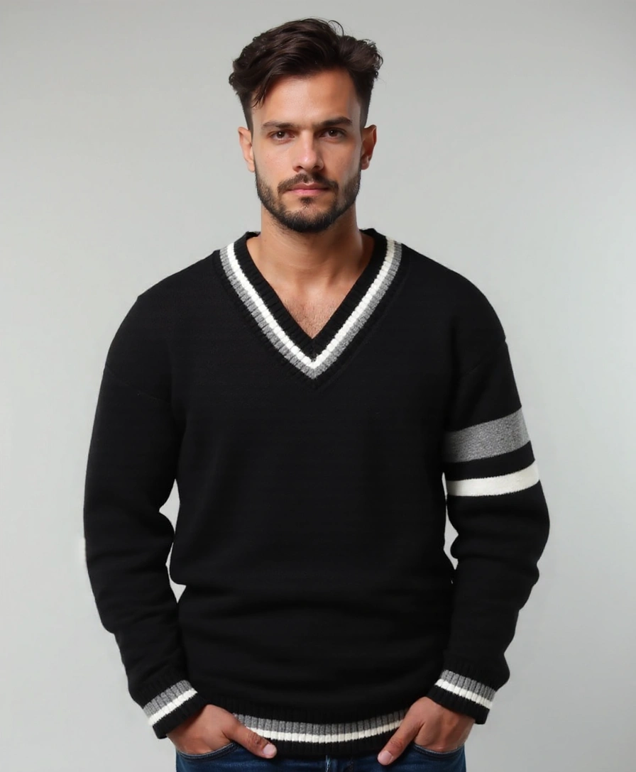 Classic V-Neck Sweater - Celerra